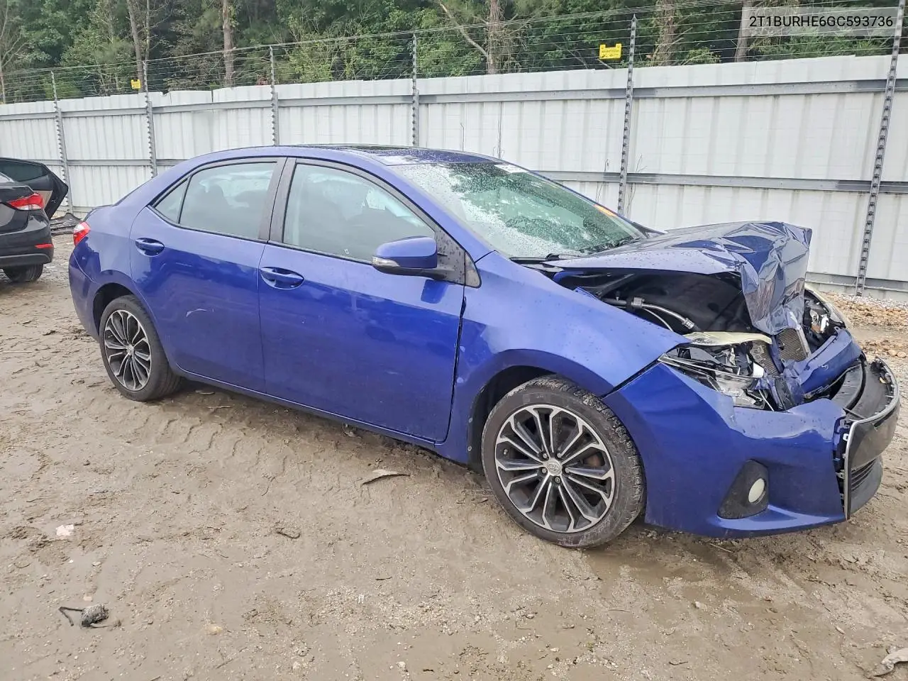 2016 TOYOTA COROLLA VIN 2T1BURHE6GC593736 — фото 4