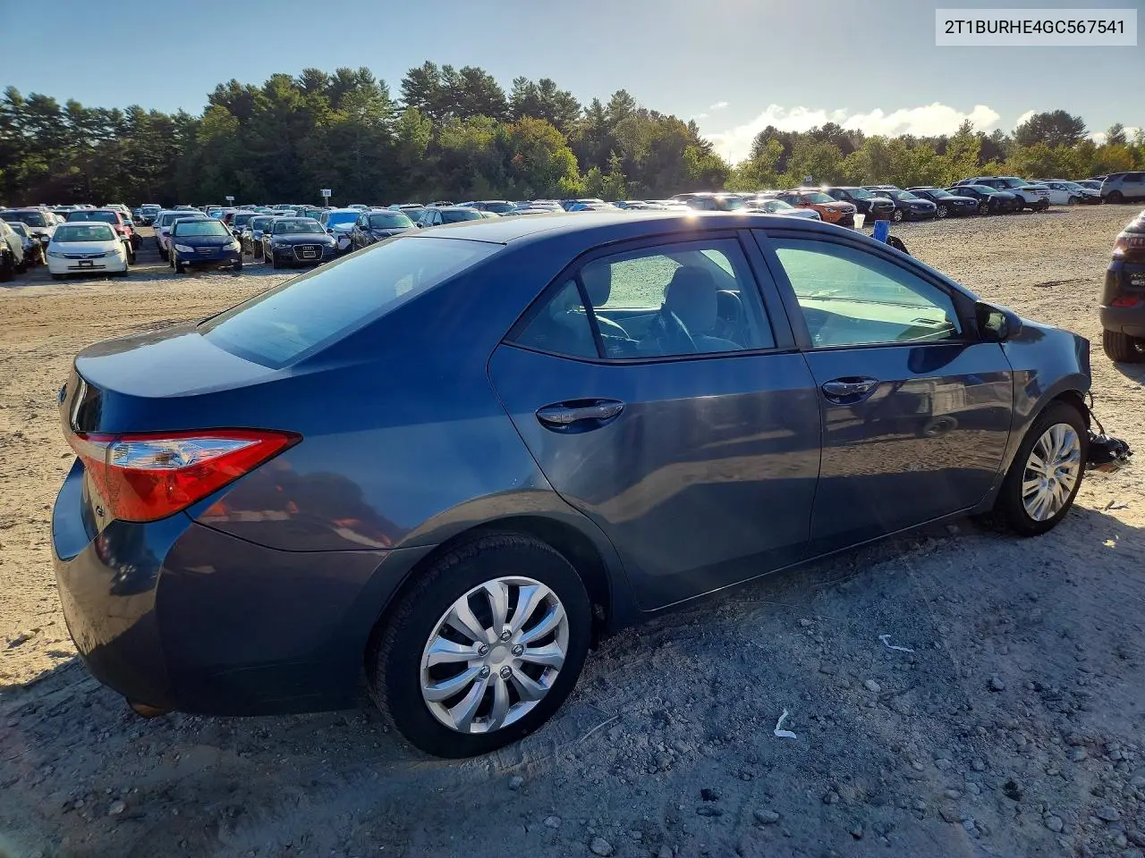 2016 TOYOTA COROLLA VIN 2T1BURHE4GC567541 — фото 3