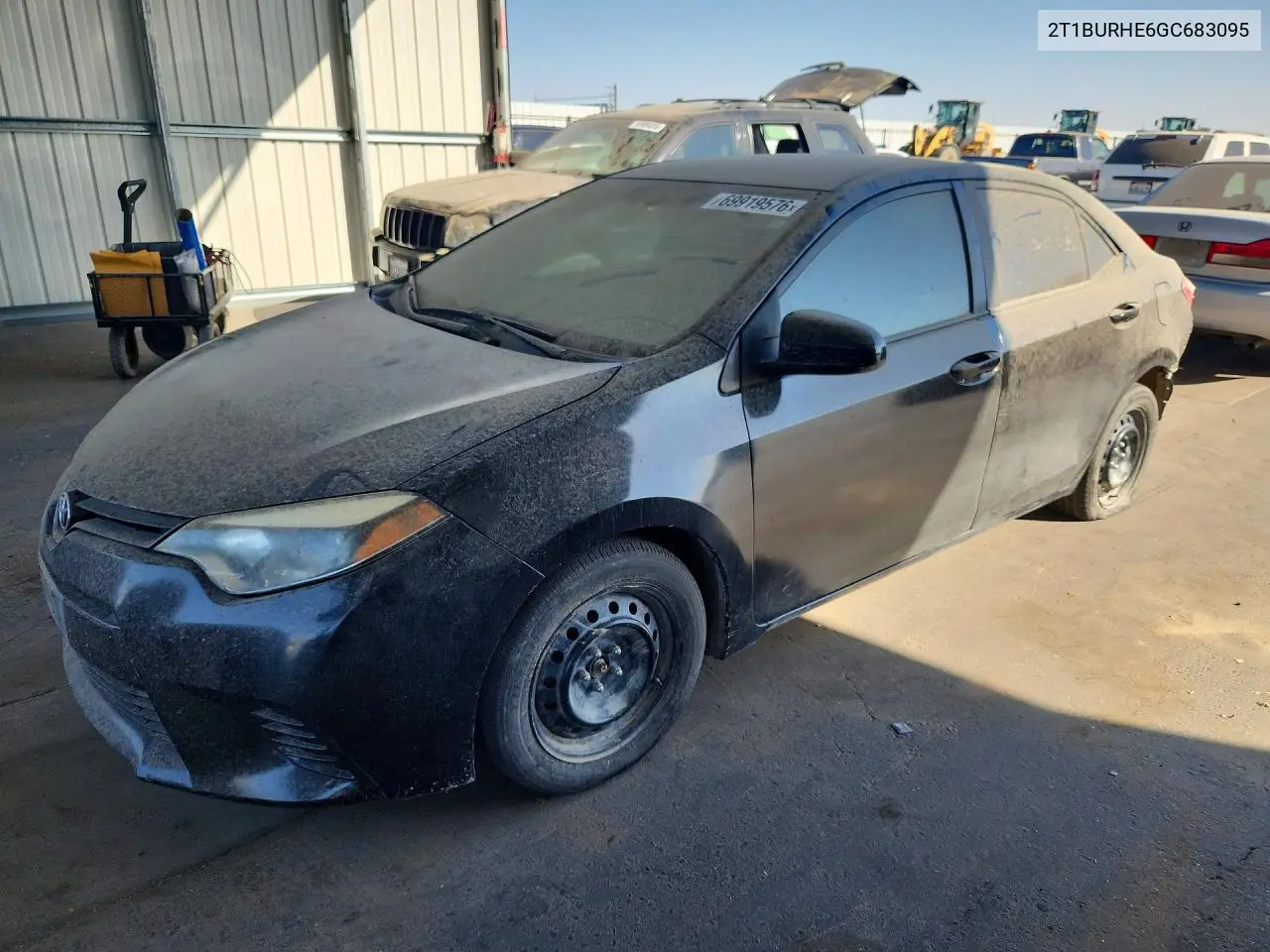 TOYOTA COROLLA 2016, VIN 2T1BURHE6GC683095