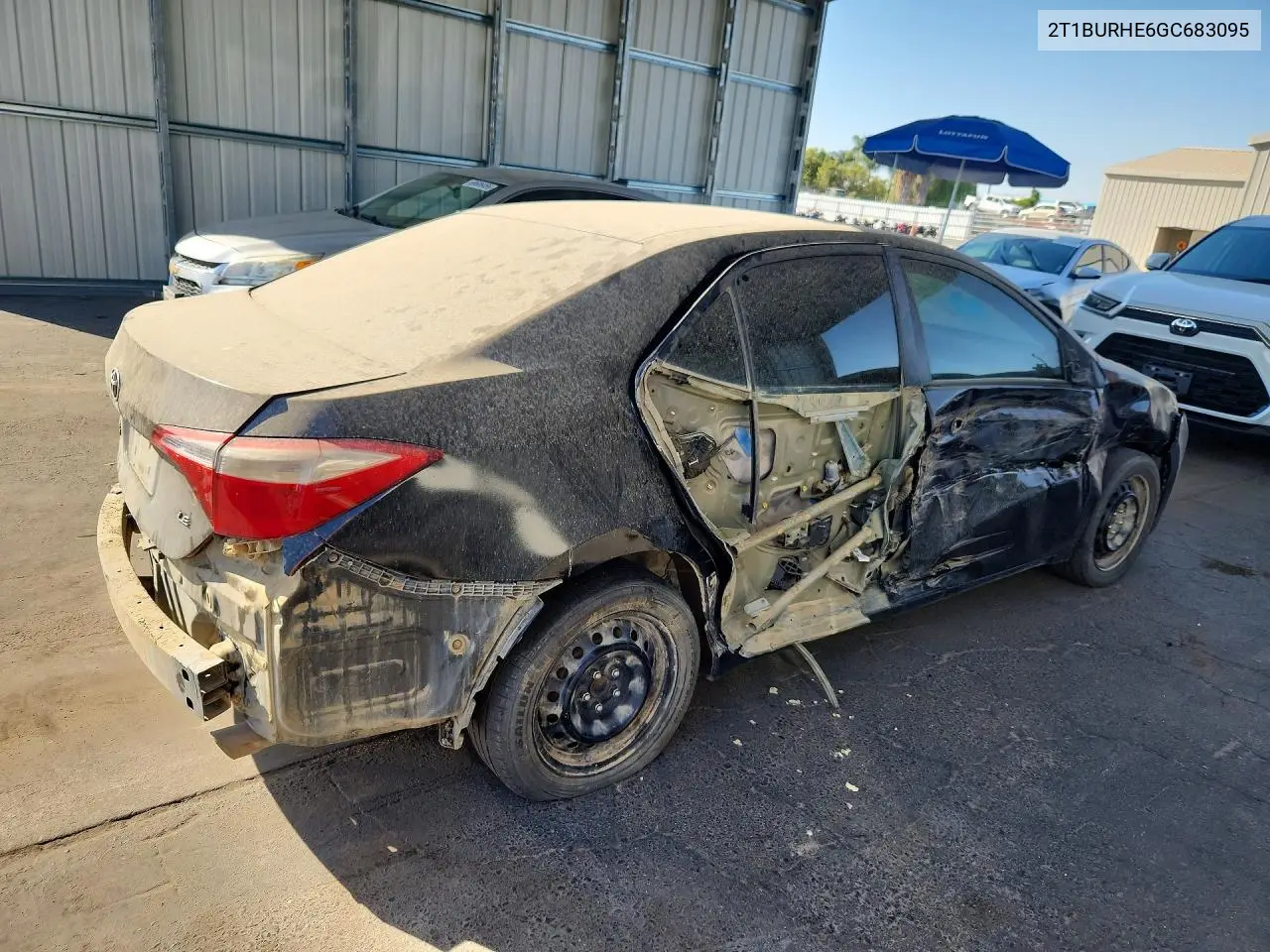 2016 TOYOTA COROLLA VIN 2T1BURHE6GC683095 — фото 3