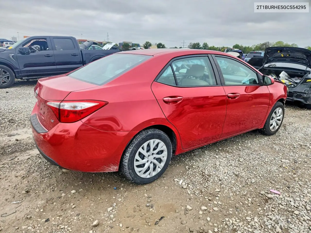2016 TOYOTA COROLLA VIN 2T1BURHE5GC554295 — фото 3
