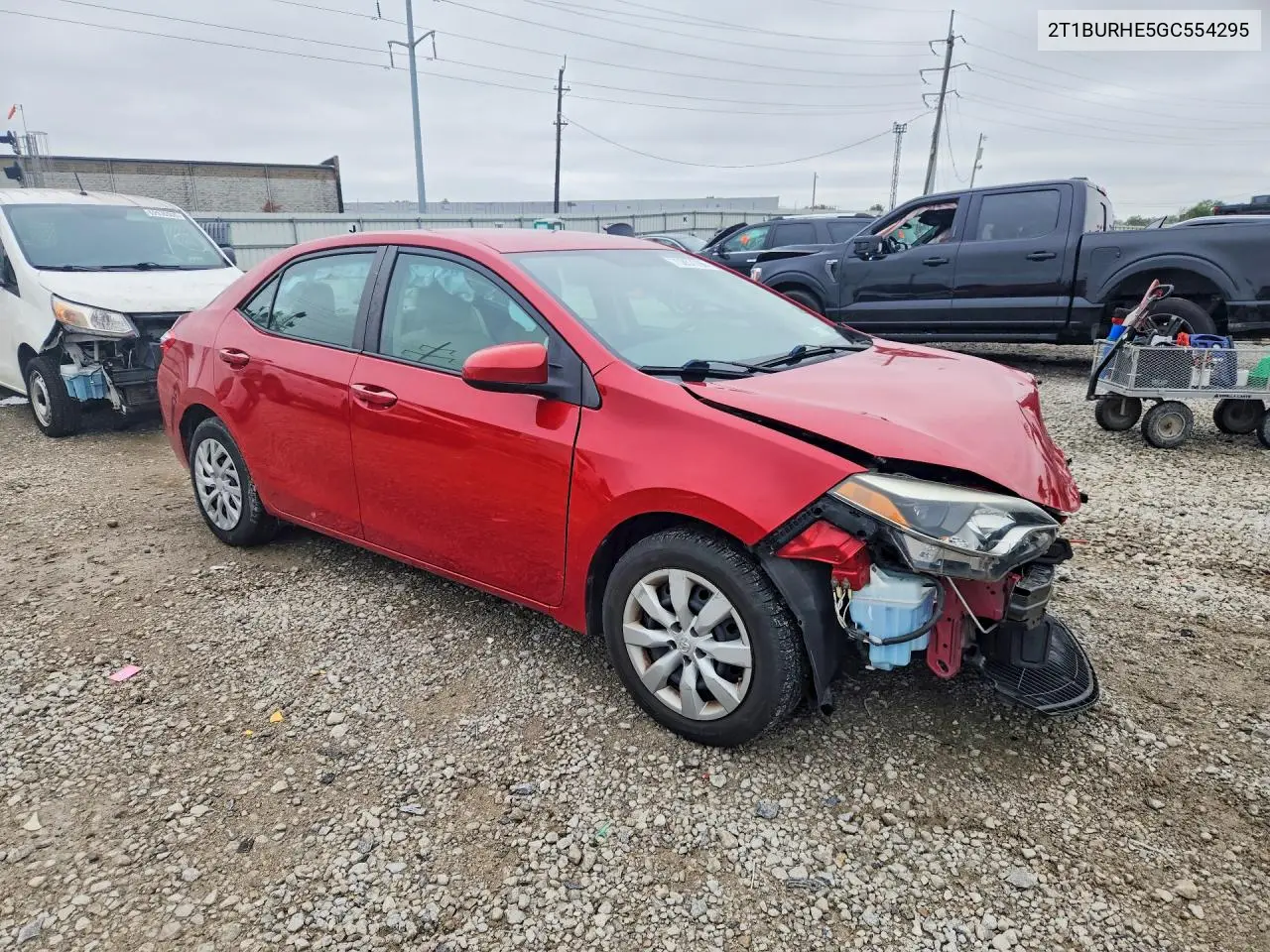 2016 TOYOTA COROLLA VIN 2T1BURHE5GC554295 — фото 4