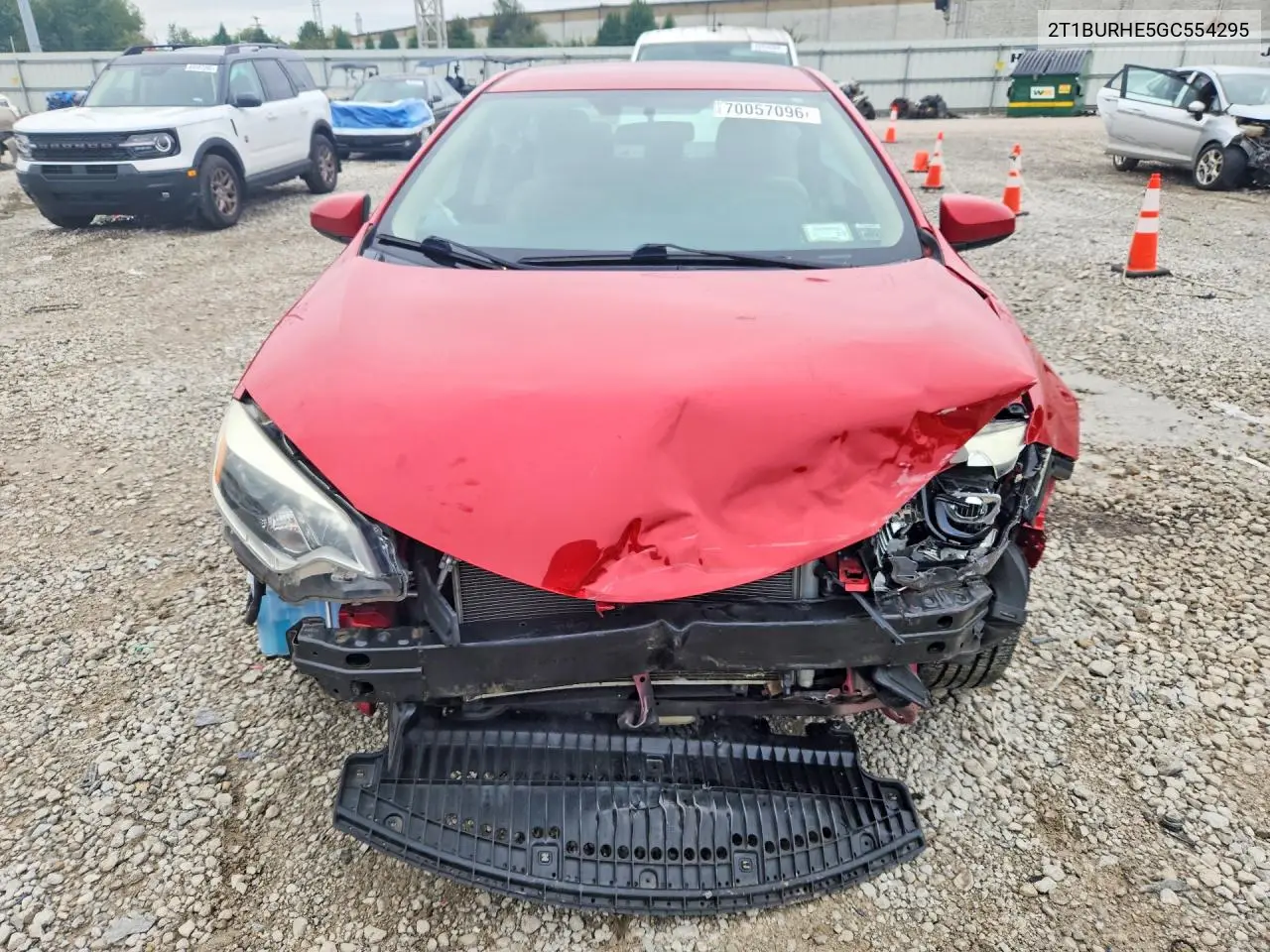2016 TOYOTA COROLLA VIN 2T1BURHE5GC554295 — фото 5