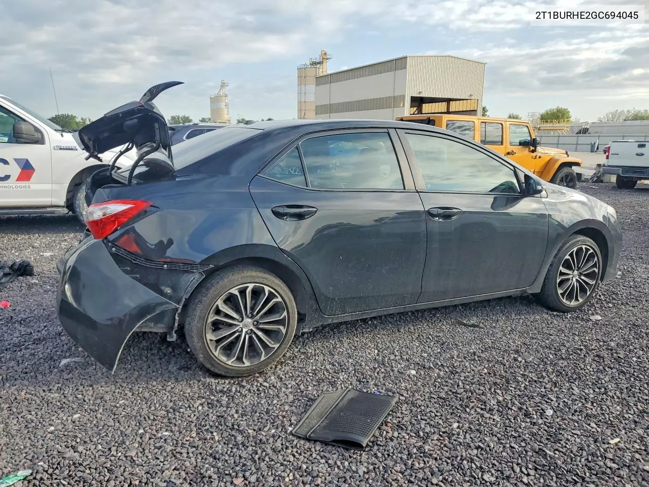 2016 TOYOTA COROLLA VIN 2T1BURHE2GC694045 — фото 3