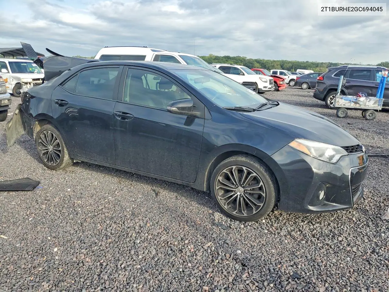 2016 TOYOTA COROLLA VIN 2T1BURHE2GC694045 — фото 4