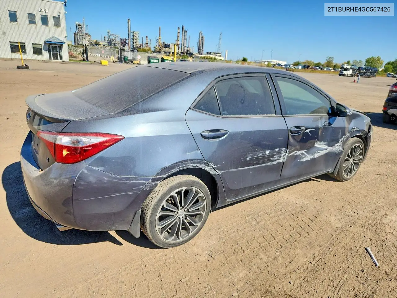 2016 TOYOTA COROLLA VIN 2T1BURHE4GC567426 — фото 3