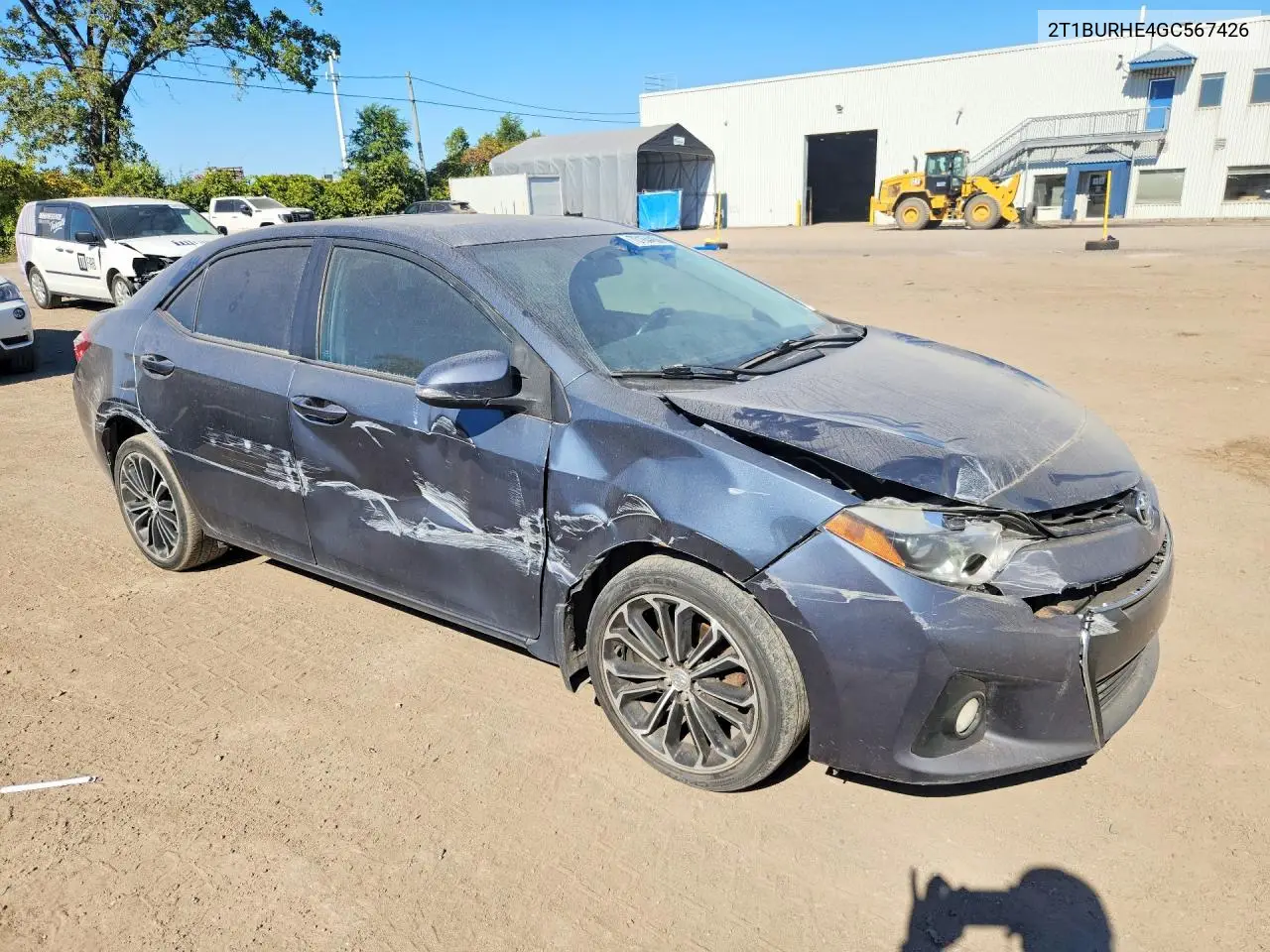2016 TOYOTA COROLLA VIN 2T1BURHE4GC567426 — фото 4
