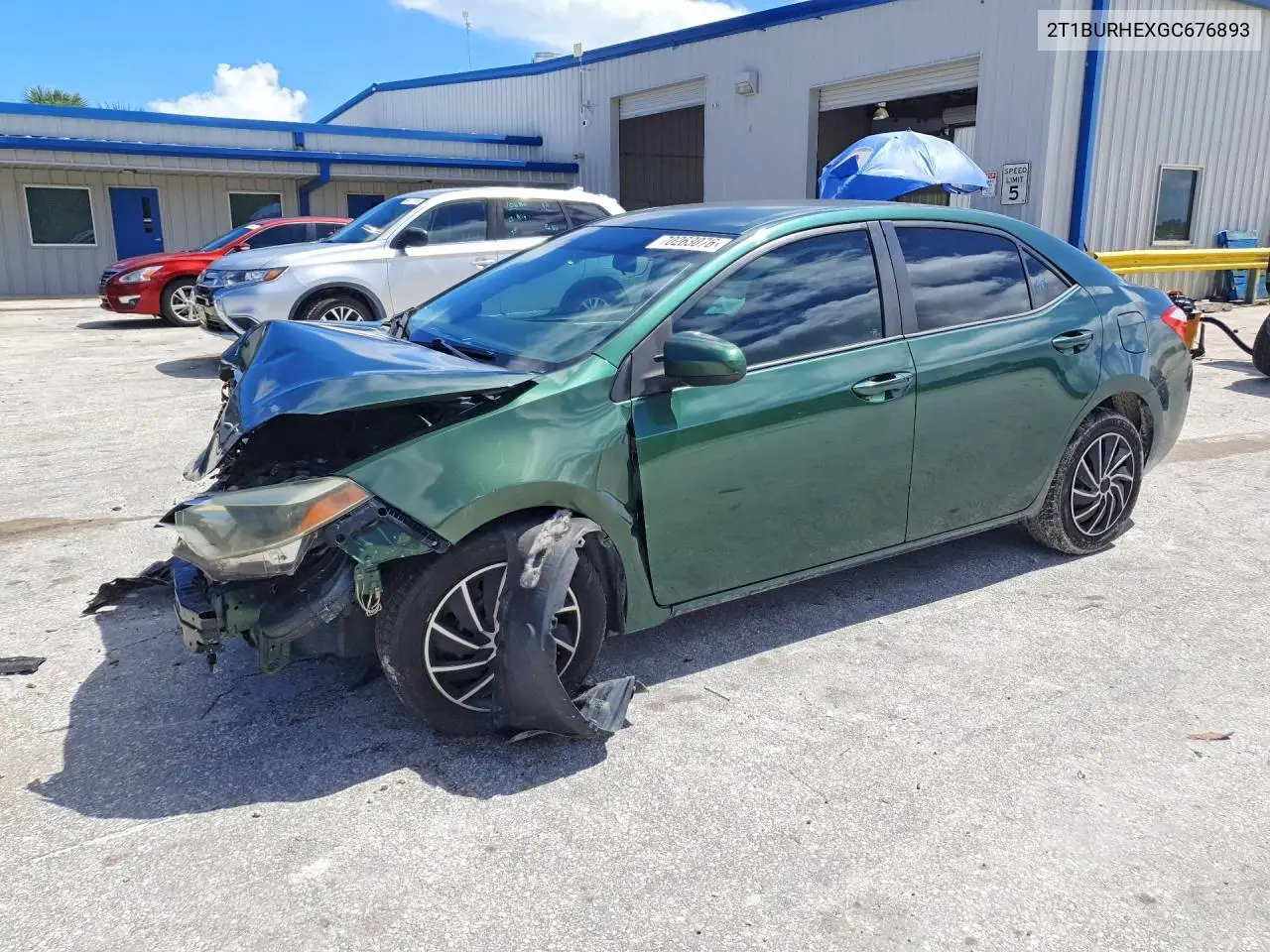 TOYOTA COROLLA 2016, VIN 2T1BURHEXGC676893