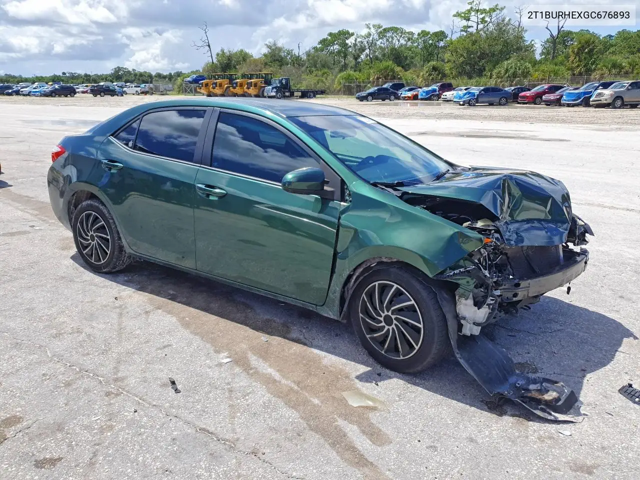 2016 TOYOTA COROLLA VIN 2T1BURHEXGC676893 — фото 4