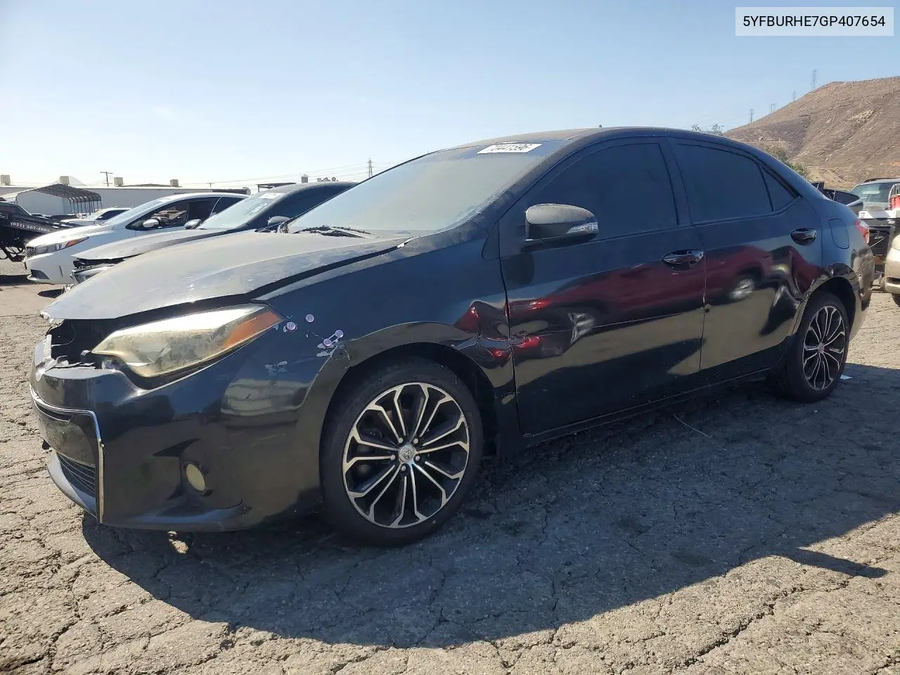 TOYOTA COROLLA 2016, VIN 5YFBURHE7GP407654