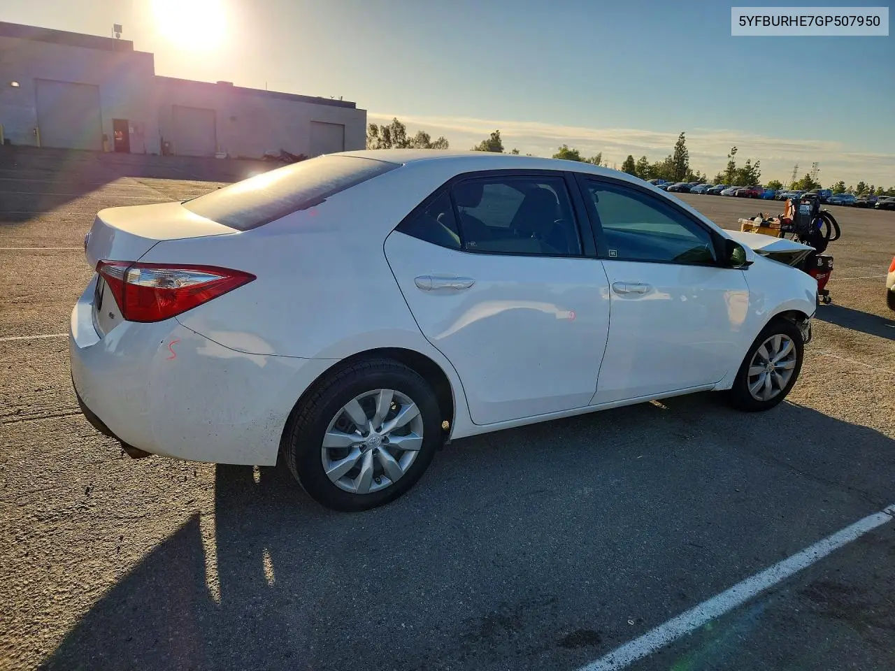 2016 TOYOTA COROLLA VIN 5YFBURHE7GP507950 — фото 3