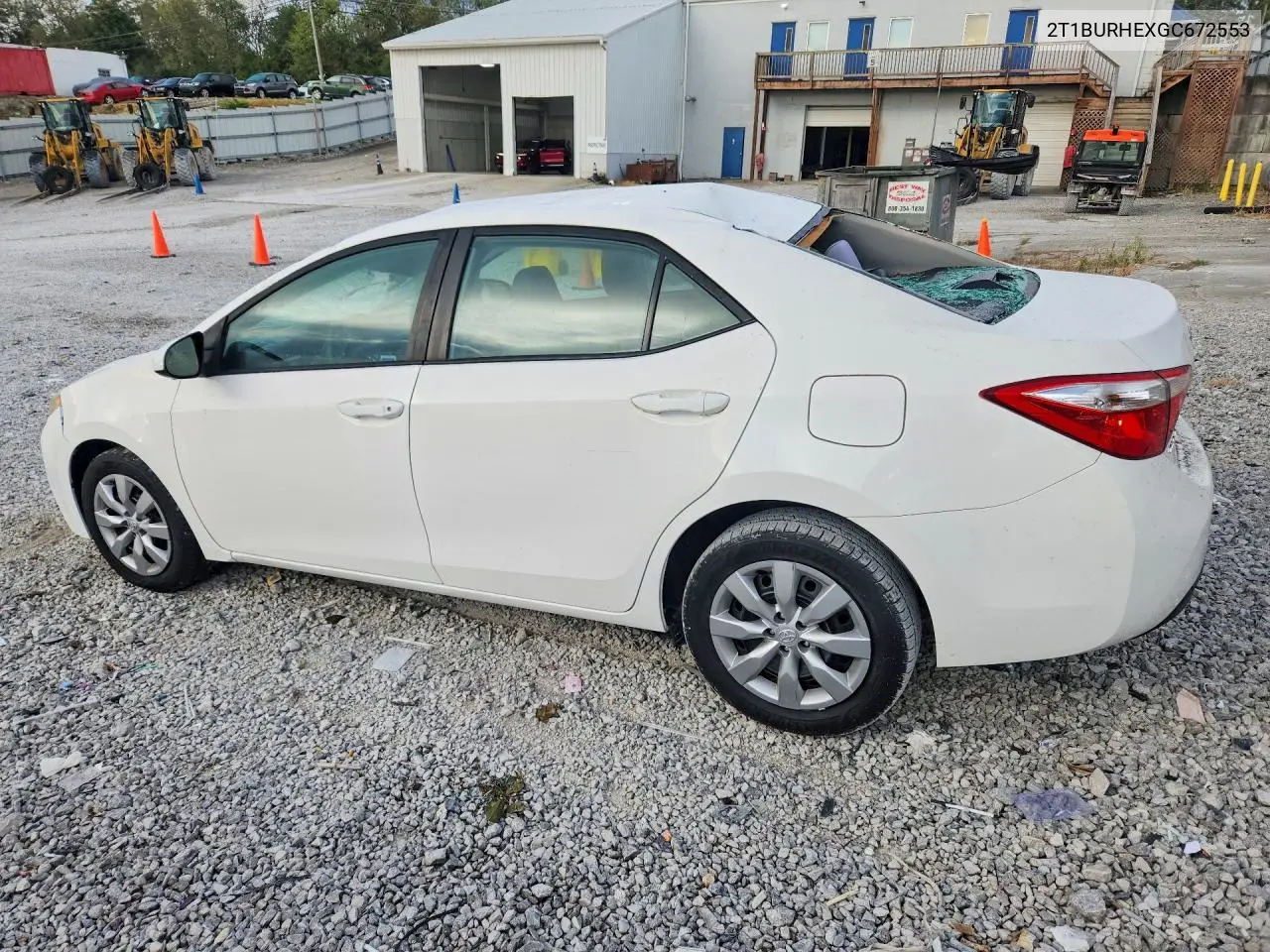 2016 TOYOTA COROLLA VIN 2T1BURHEXGC672553 — фото 2