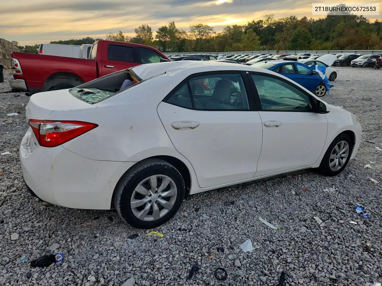 2016 TOYOTA COROLLA VIN 2T1BURHEXGC672553 — фото 3