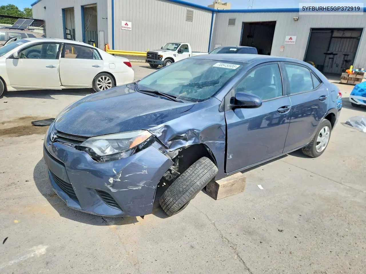 TOYOTA COROLLA 2016, VIN 5YFBURHE5GP372919