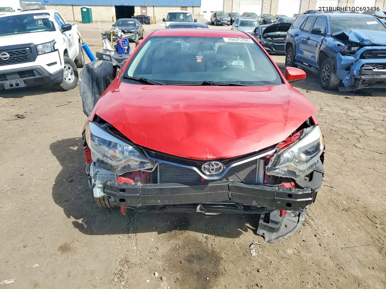 2016 TOYOTA COROLLA VIN 2T1BURHE1GC693436 — фото 5