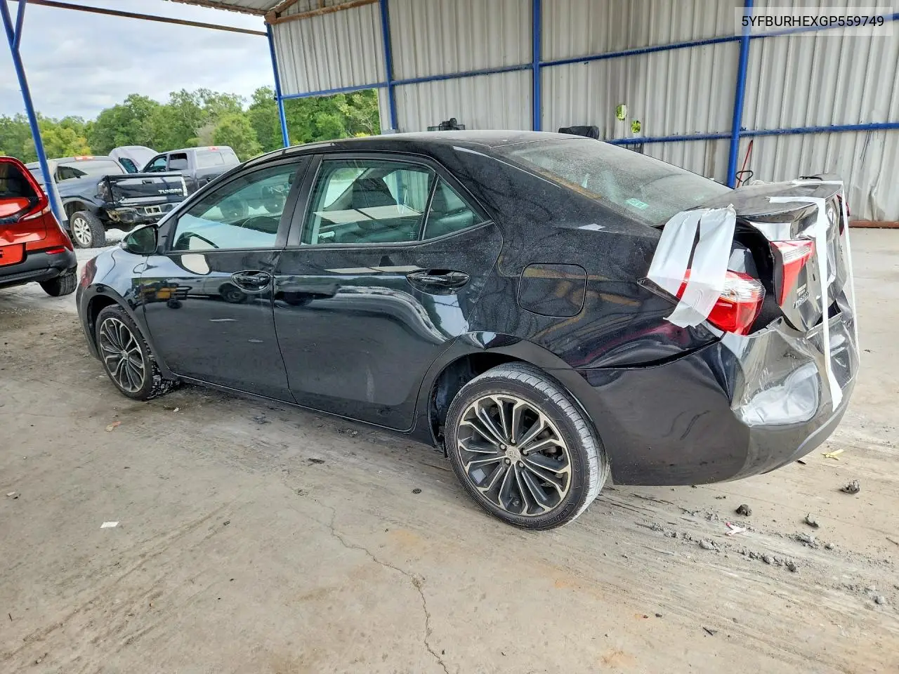 2016 TOYOTA COROLLA VIN 5YFBURHEXGP559749 — фото 2