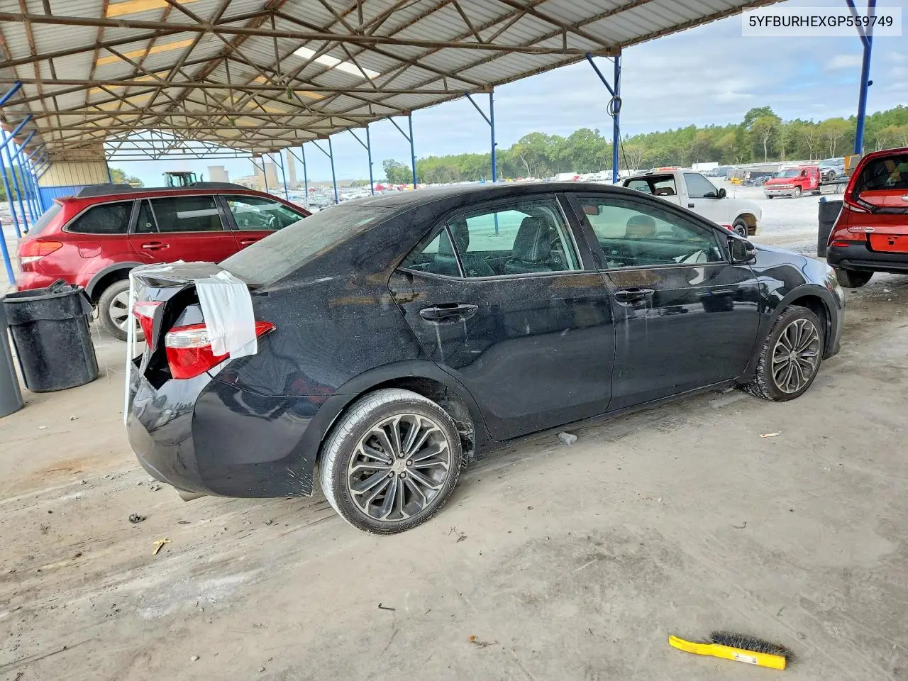 2016 TOYOTA COROLLA VIN 5YFBURHEXGP559749 — фото 3