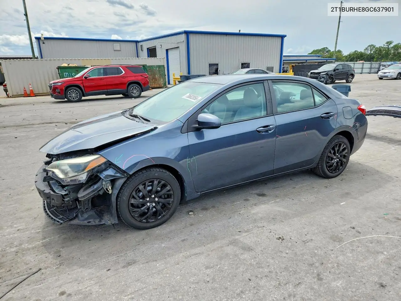 TOYOTA COROLLA 2016, VIN 2T1BURHE8GC637901