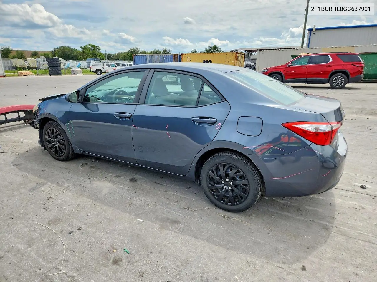 2016 TOYOTA COROLLA VIN 2T1BURHE8GC637901 — фото 2
