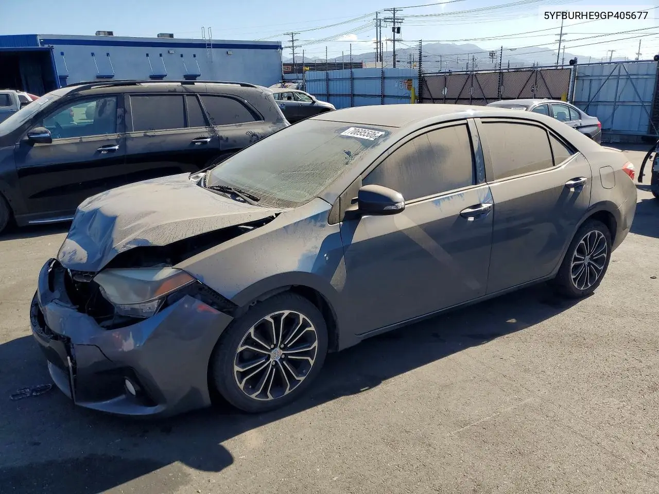 TOYOTA COROLLA 2016, VIN 5YFBURHE9GP405677
