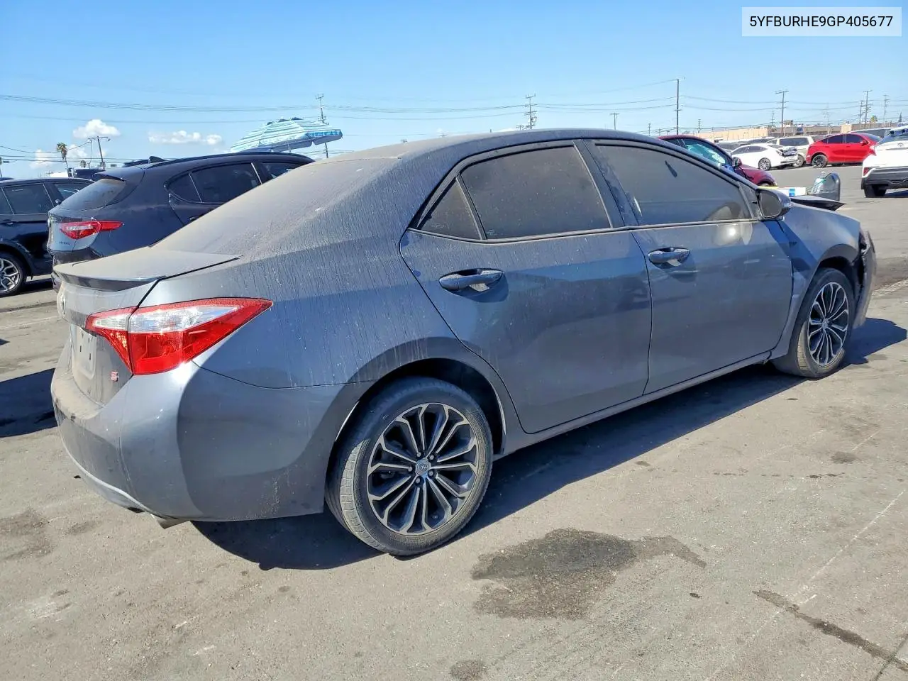 2016 TOYOTA COROLLA VIN 5YFBURHE9GP405677 — фото 3