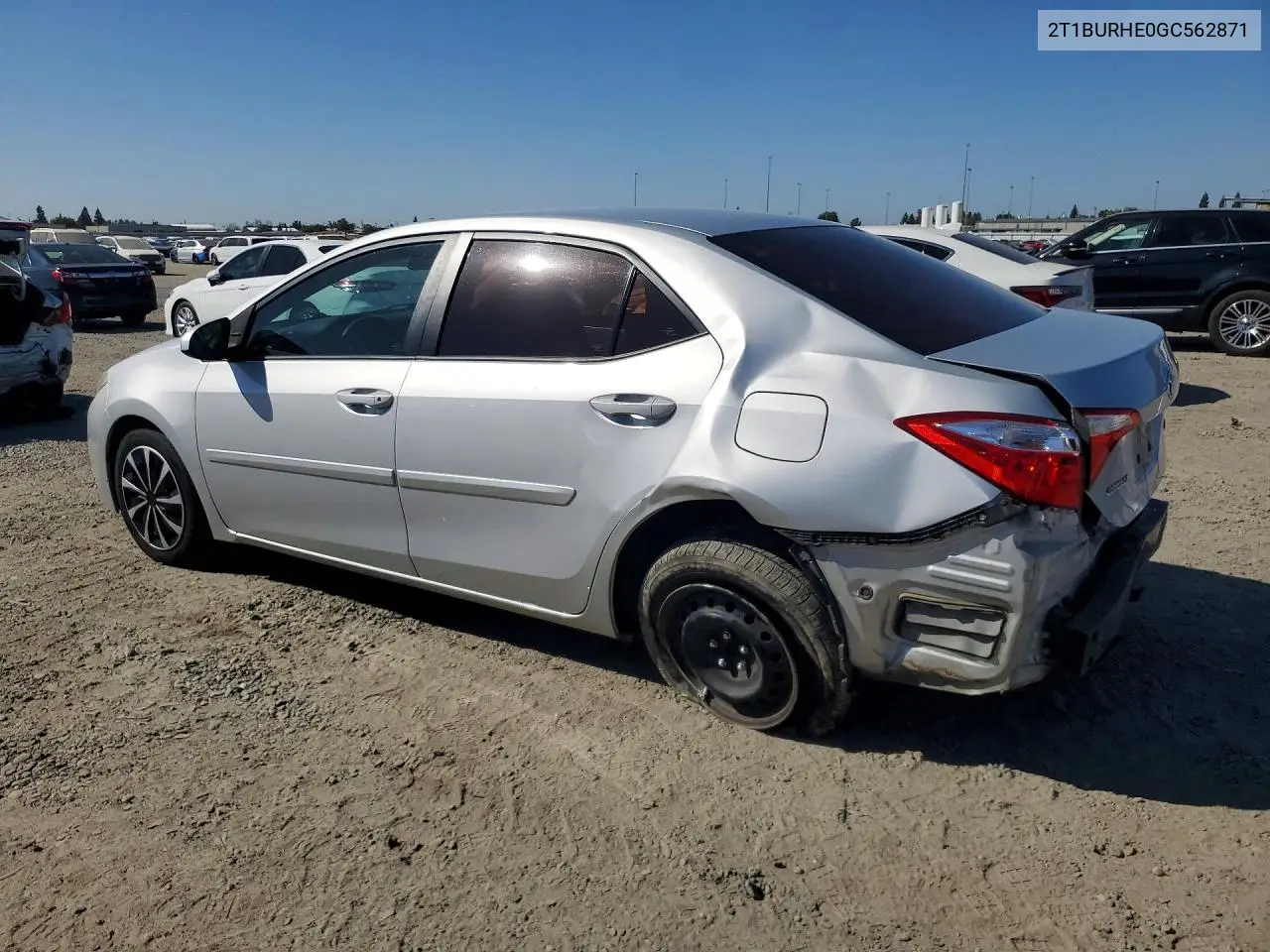 2016 TOYOTA COROLLA VIN 2T1BURHE0GC562871 — фото 2