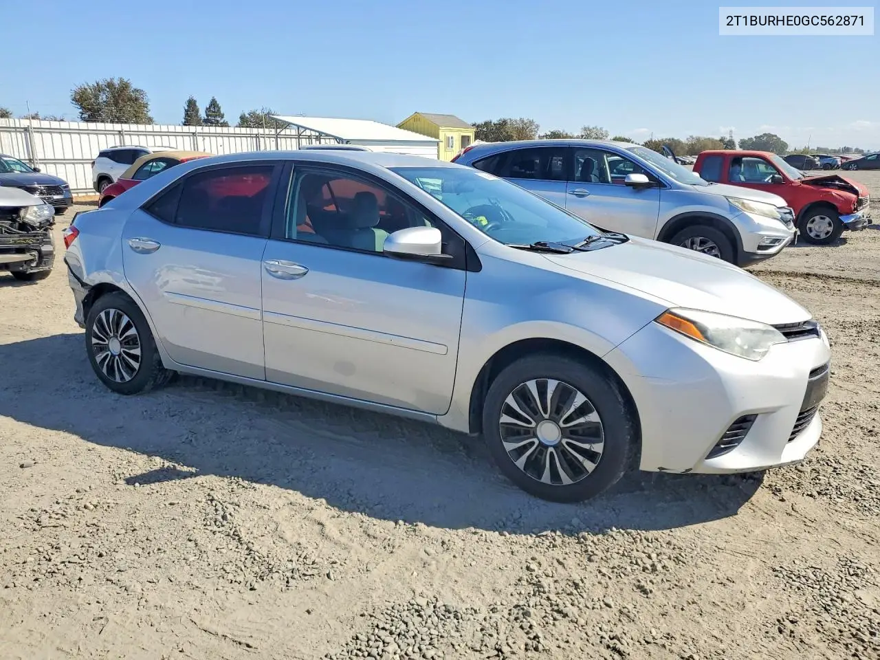 2016 TOYOTA COROLLA VIN 2T1BURHE0GC562871 — фото 4