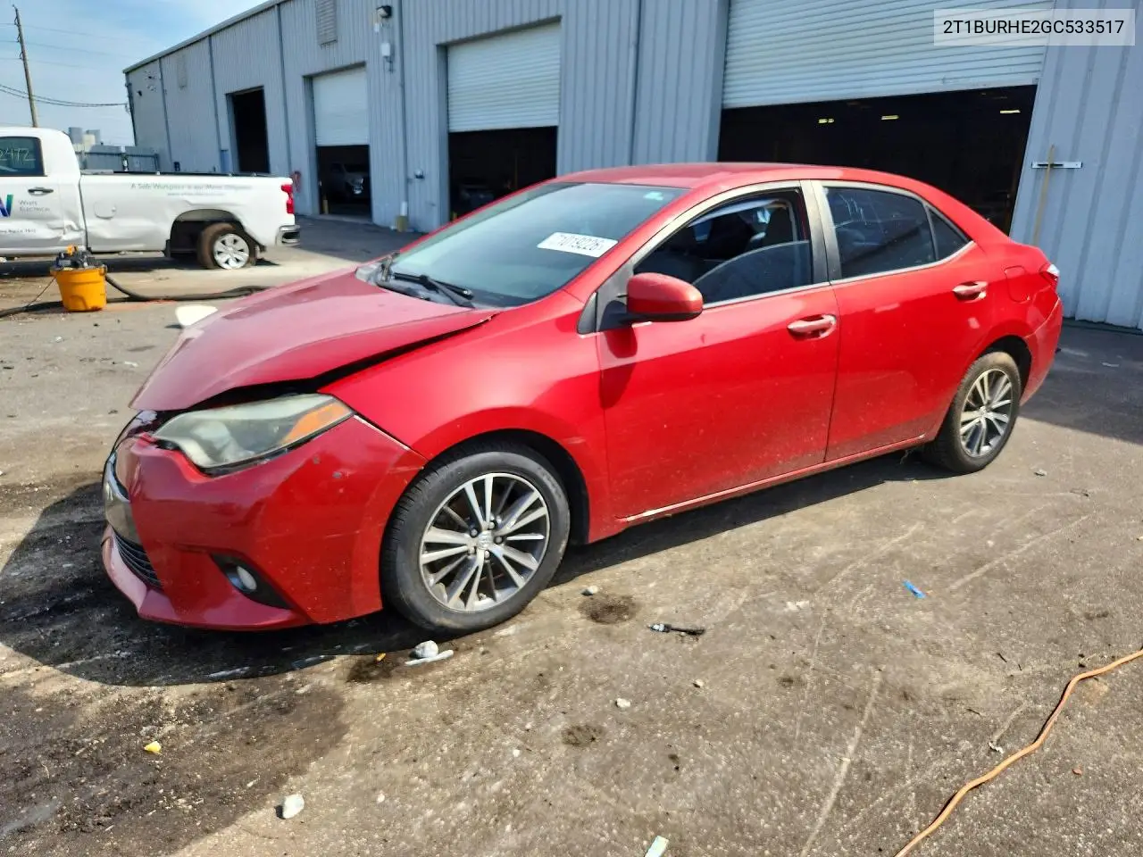 TOYOTA COROLLA 2016, VIN 2T1BURHE2GC533517