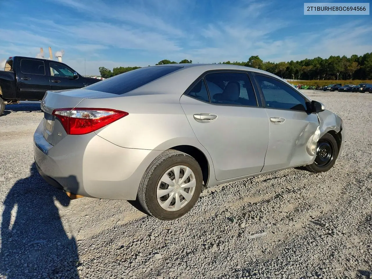 2016 TOYOTA COROLLA VIN 2T1BURHE8GC694566 — фото 3