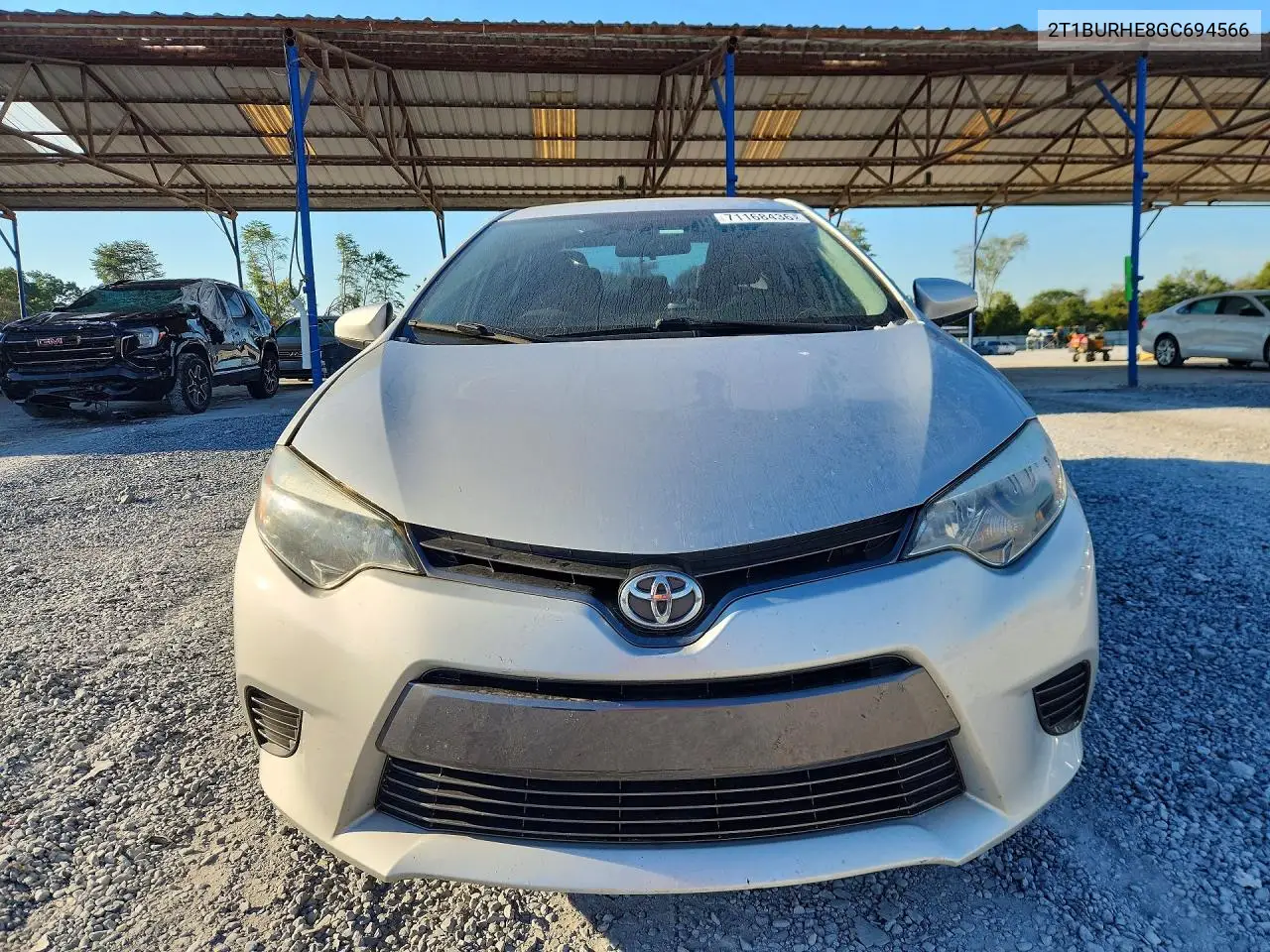 2016 TOYOTA COROLLA VIN 2T1BURHE8GC694566 — фото 5