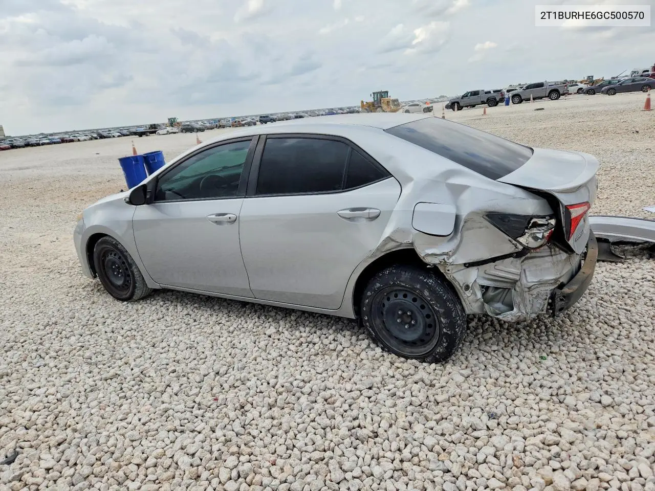 2016 TOYOTA COROLLA VIN 2T1BURHE6GC500570 — фото 2