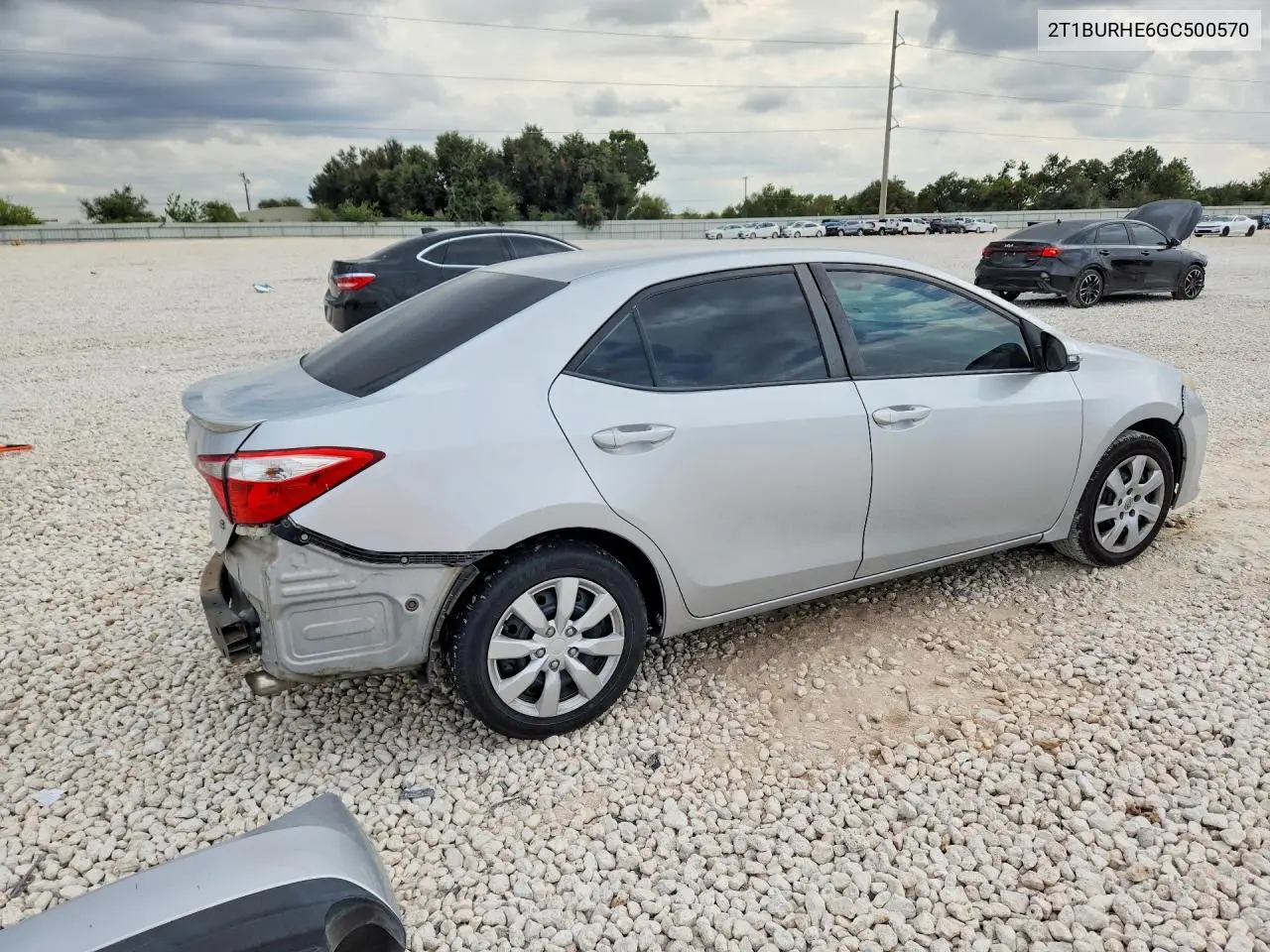 2016 TOYOTA COROLLA VIN 2T1BURHE6GC500570 — фото 3
