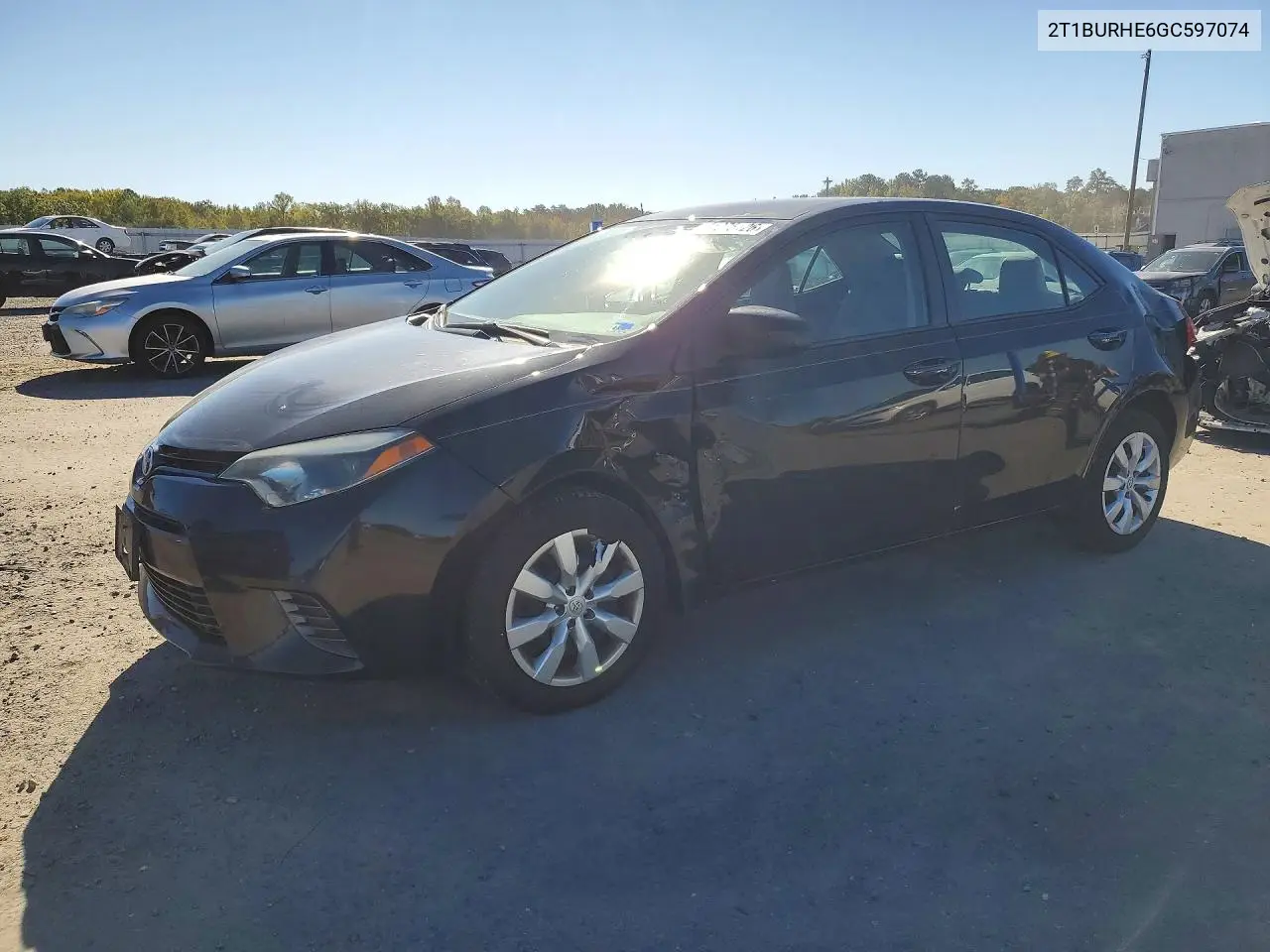 TOYOTA COROLLA 2016, VIN 2T1BURHE6GC597074