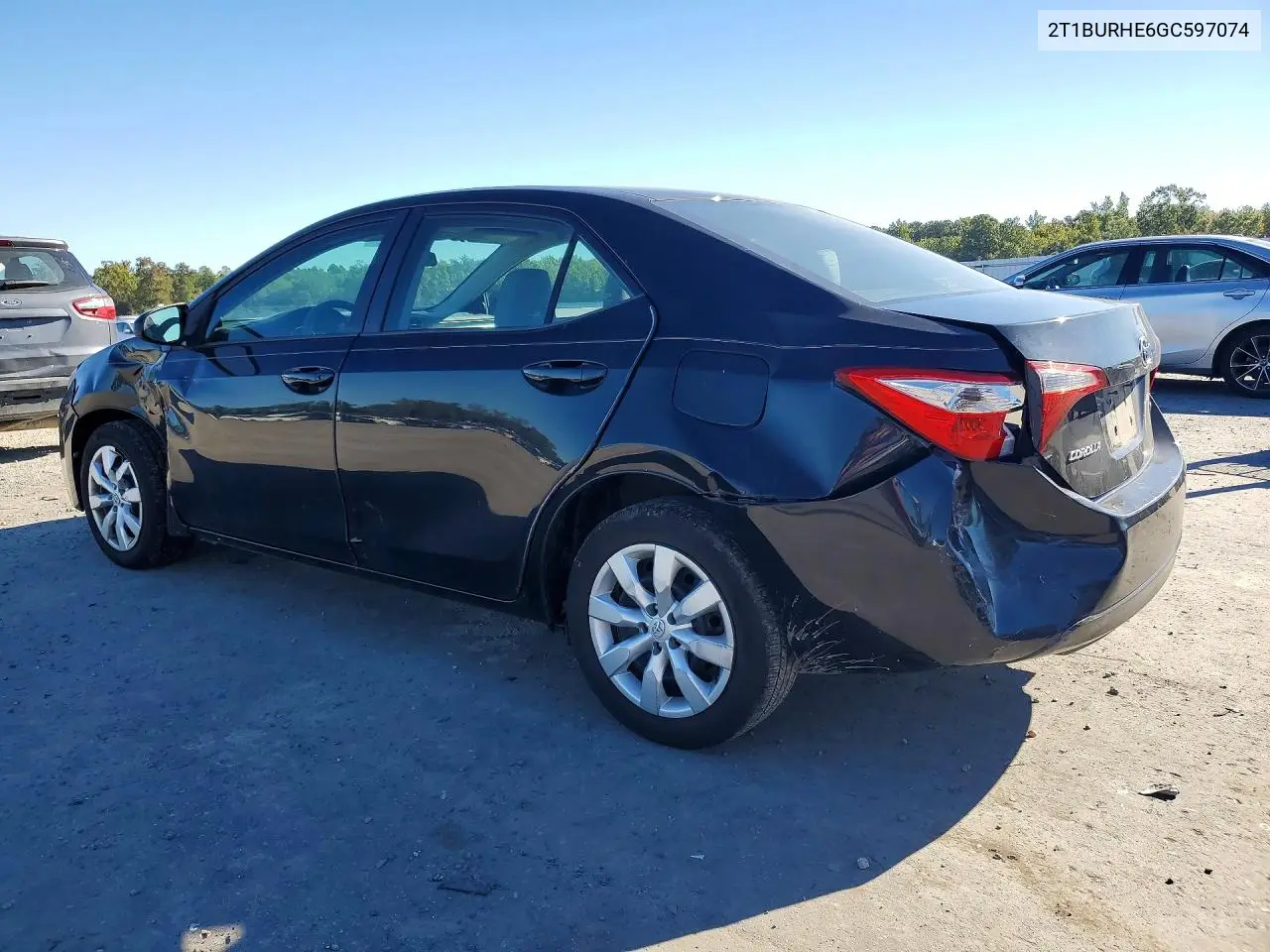 2016 TOYOTA COROLLA VIN 2T1BURHE6GC597074 — фото 2