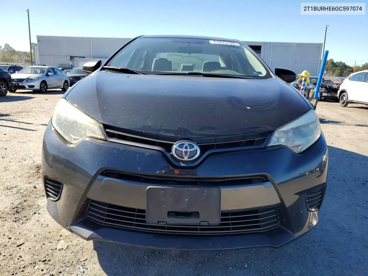 2016 TOYOTA COROLLA VIN 2T1BURHE6GC597074 — фото 5