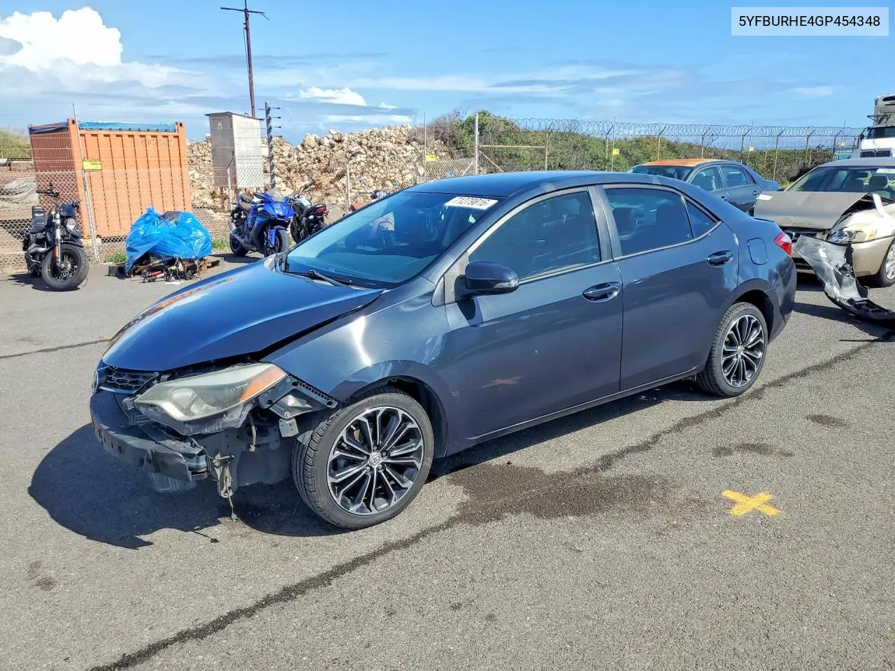 TOYOTA COROLLA 2016, VIN 5YFBURHE4GP454348