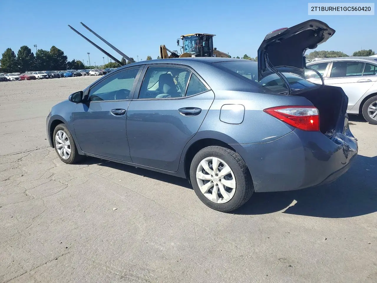 2016 TOYOTA COROLLA VIN 2T1BURHE1GC560420 — фото 2