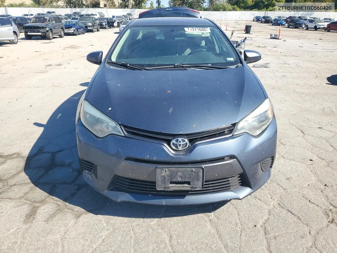 2016 TOYOTA COROLLA VIN 2T1BURHE1GC560420 — фото 5