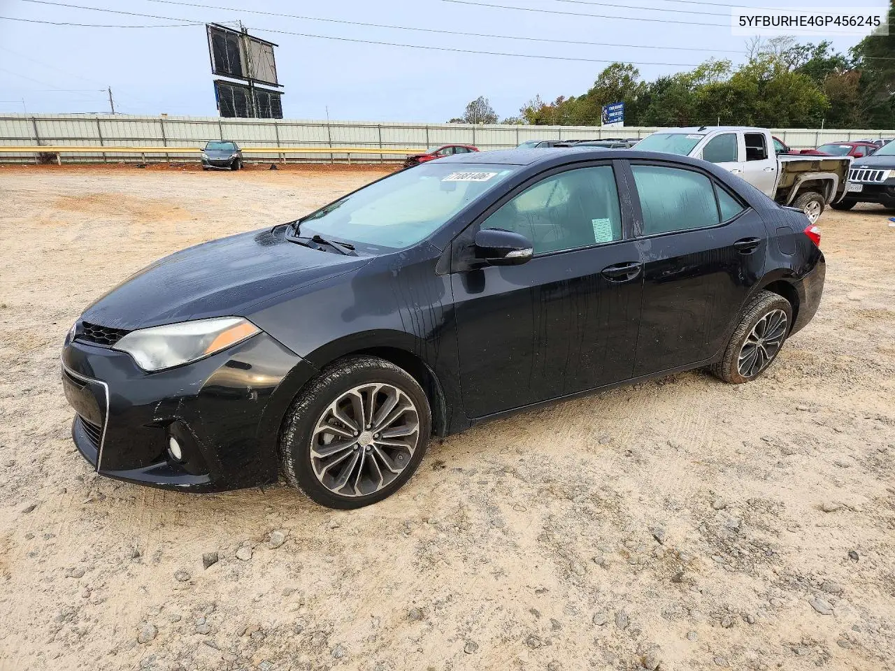 TOYOTA COROLLA 2016, VIN 5YFBURHE4GP456245
