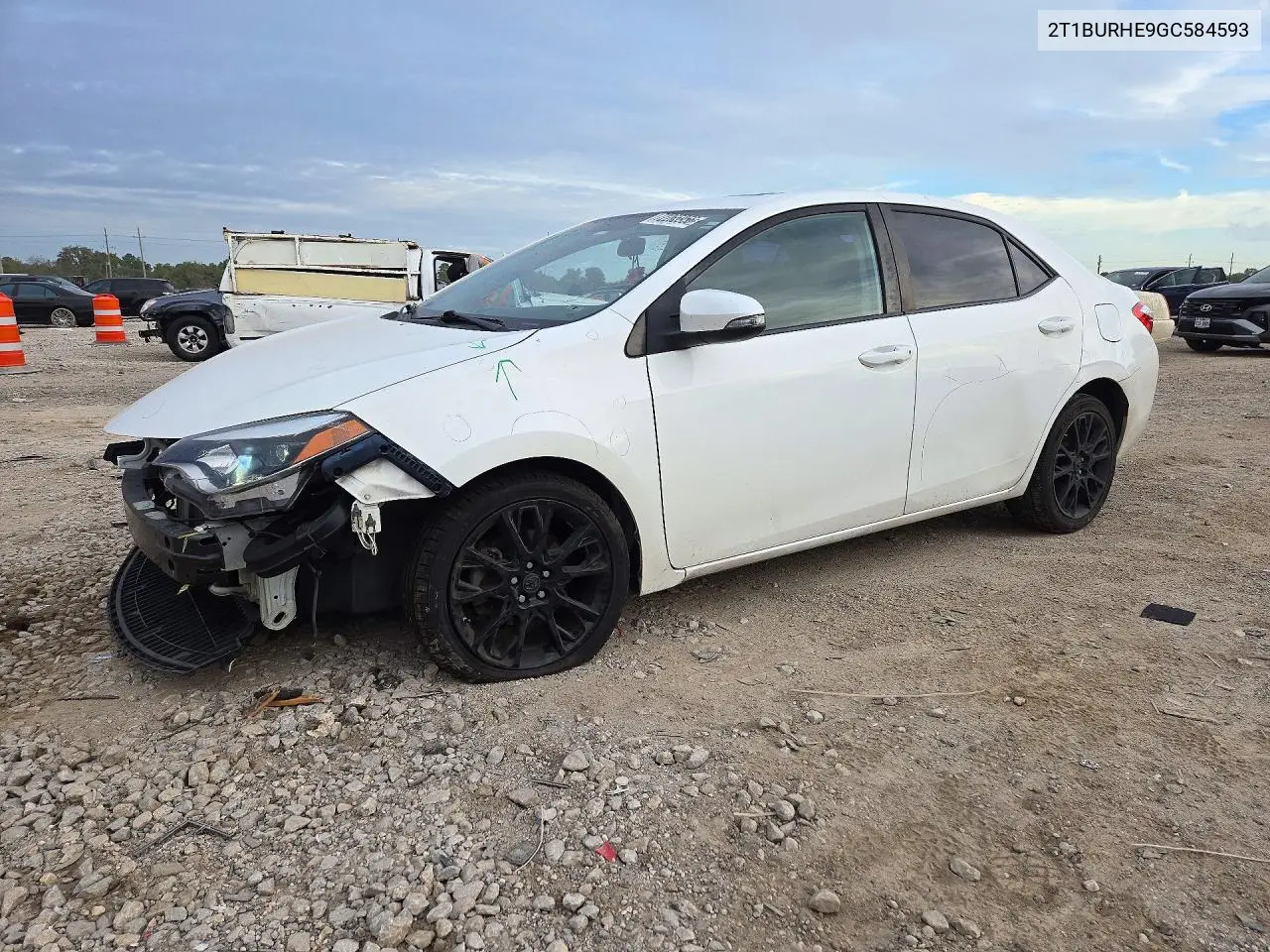 TOYOTA COROLLA 2016, VIN 2T1BURHE9GC584593