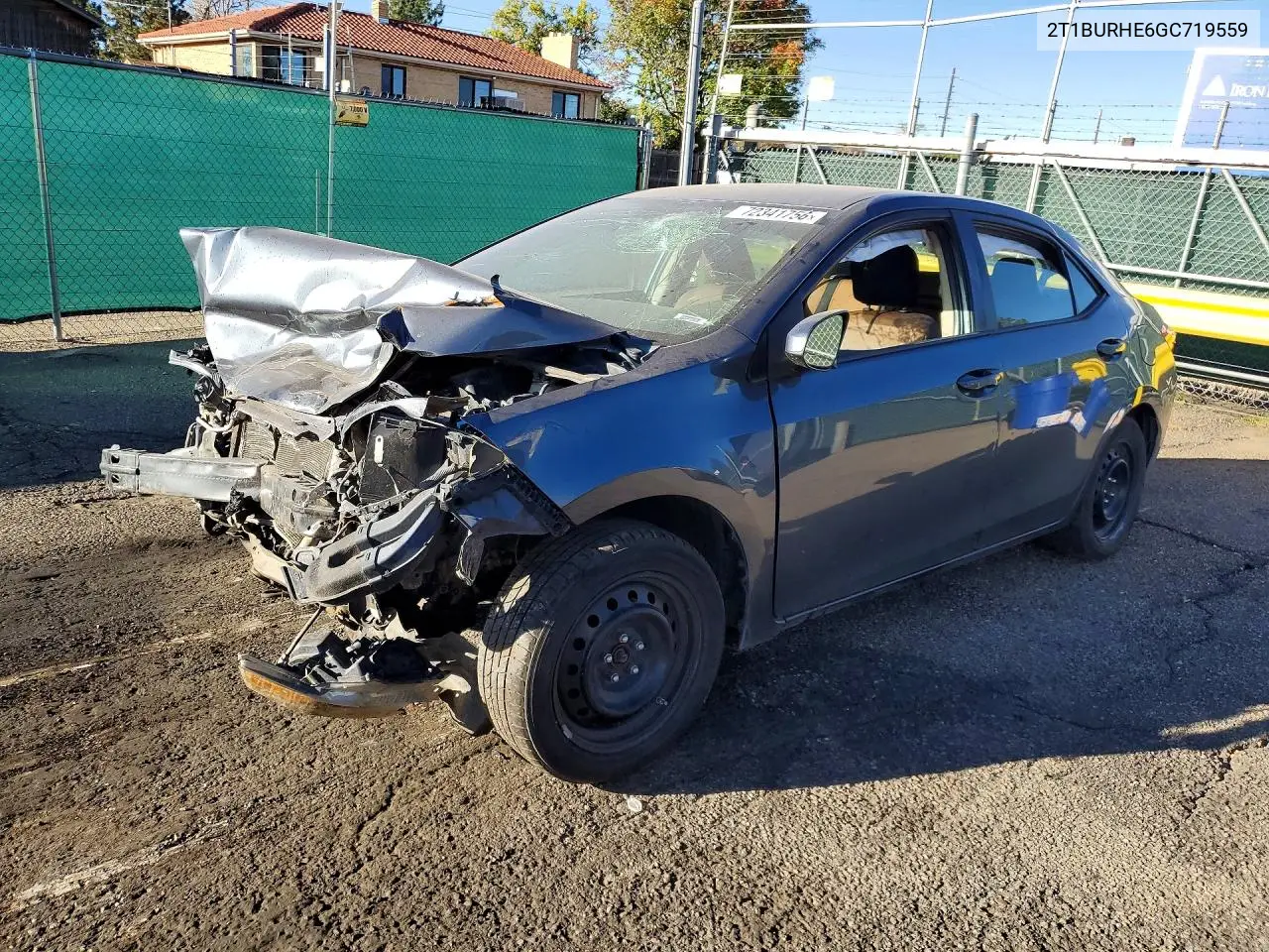 TOYOTA COROLLA 2016, VIN 2T1BURHE6GC719559