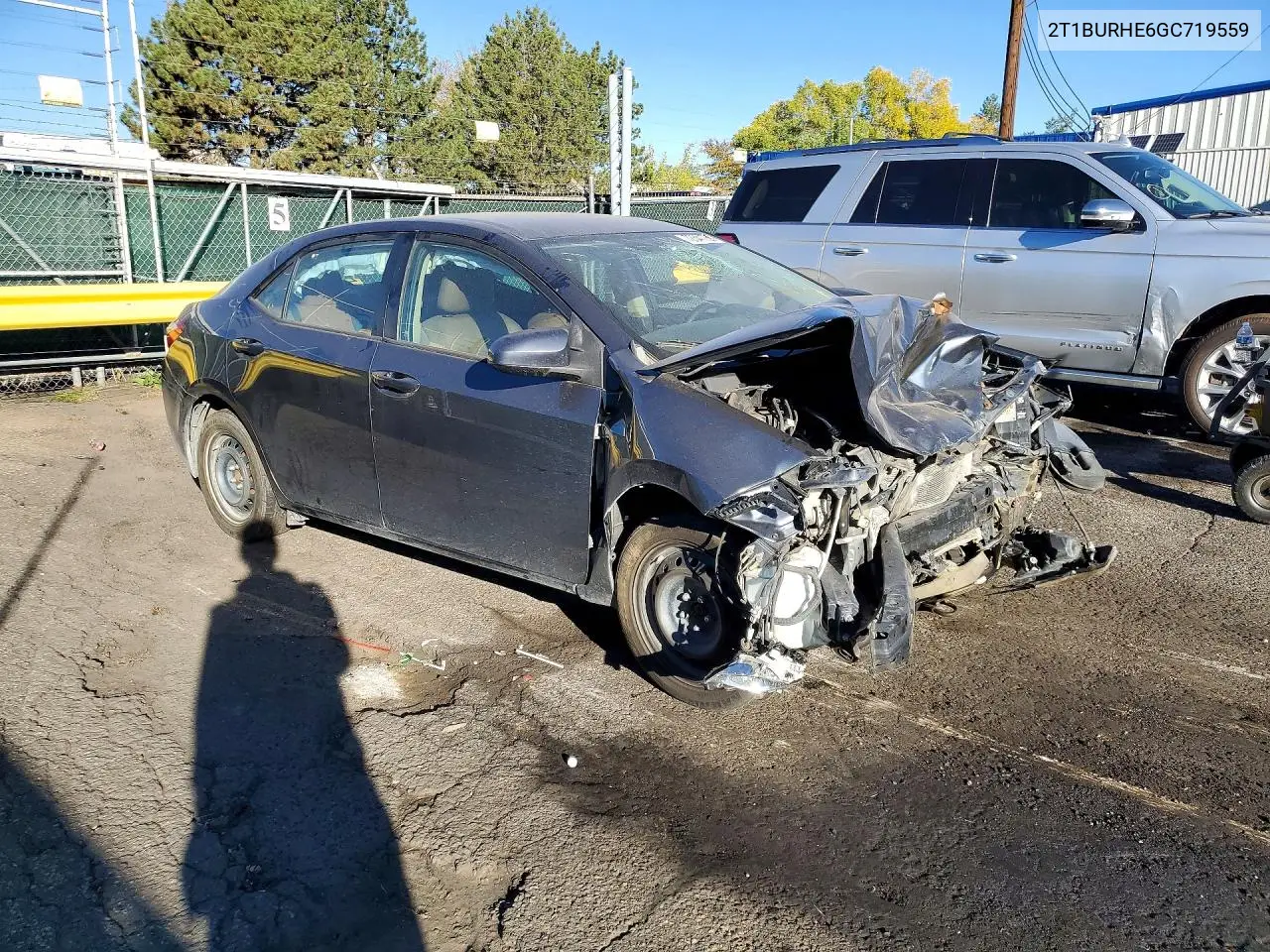 2016 TOYOTA COROLLA VIN 2T1BURHE6GC719559 — фото 4