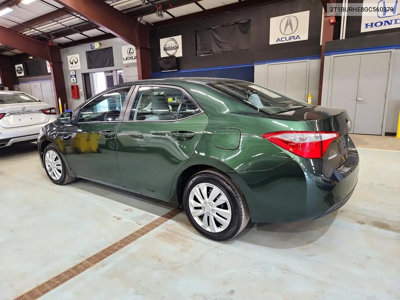 2016 TOYOTA COROLLA VIN 2T1BURHE8GC560379 — фото 2