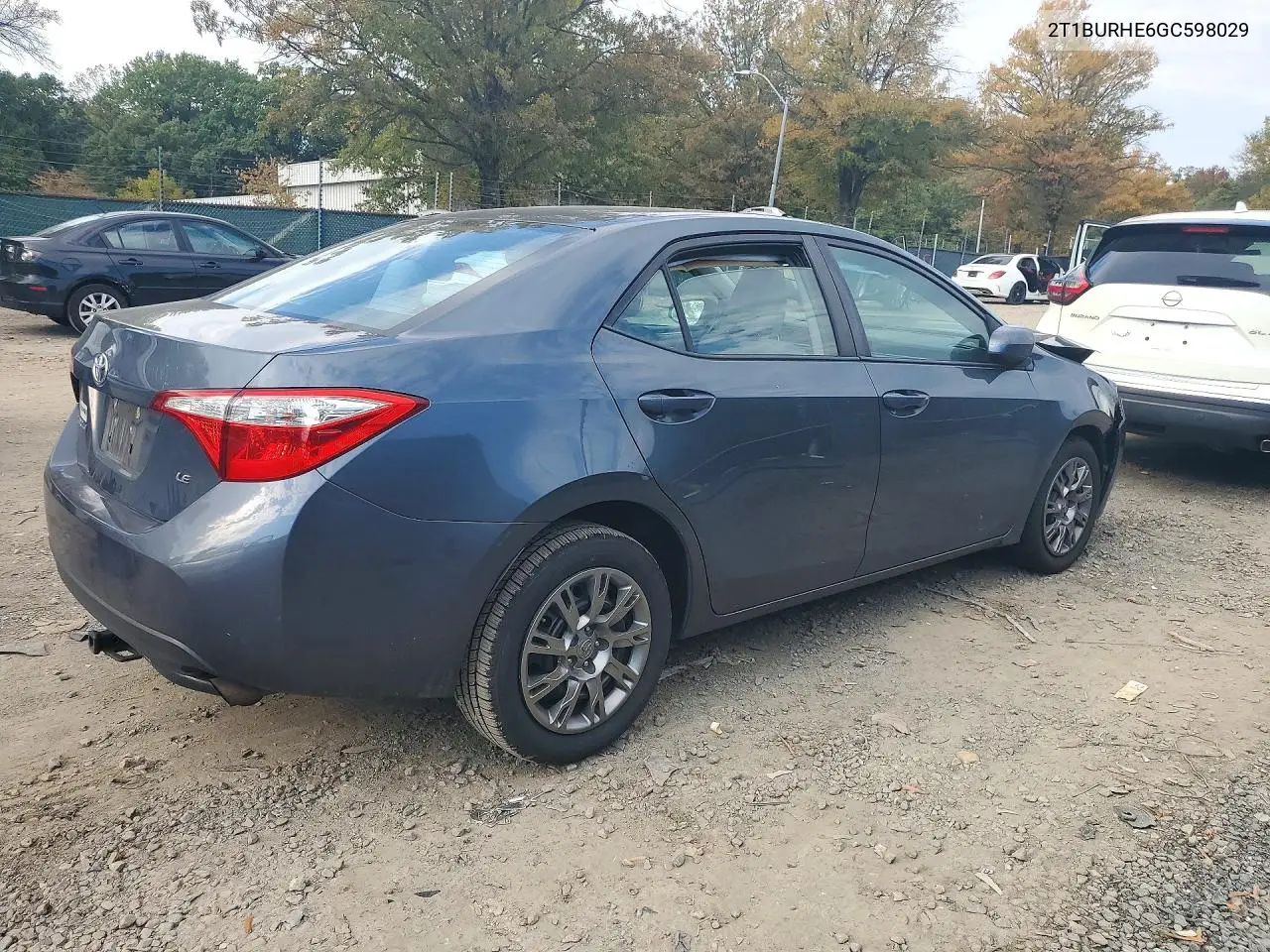 2016 TOYOTA COROLLA VIN 2T1BURHE6GC598029 — фото 3