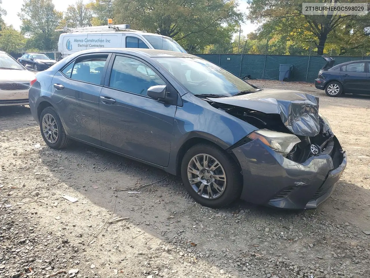 2016 TOYOTA COROLLA VIN 2T1BURHE6GC598029 — фото 4