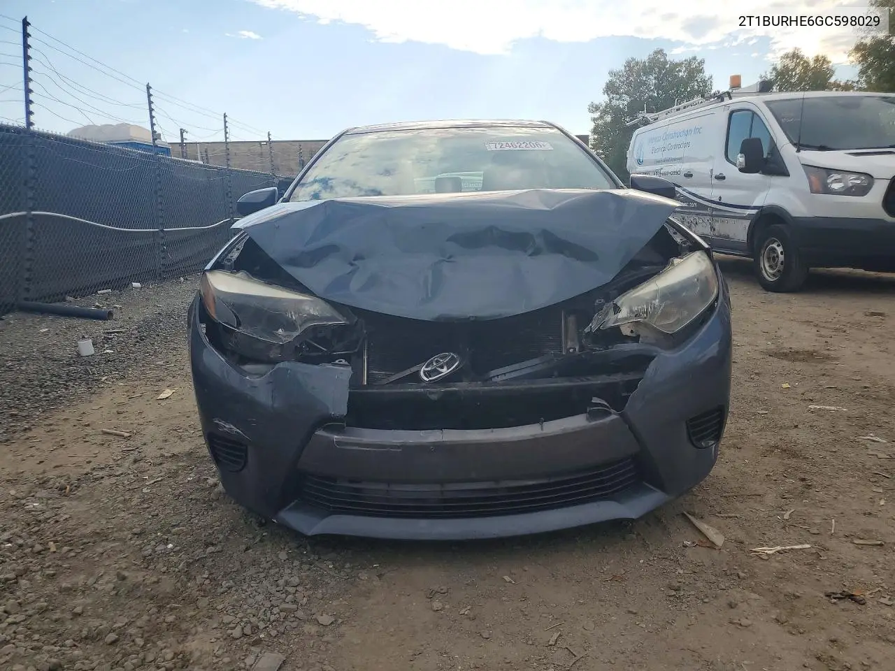 2016 TOYOTA COROLLA VIN 2T1BURHE6GC598029 — фото 5