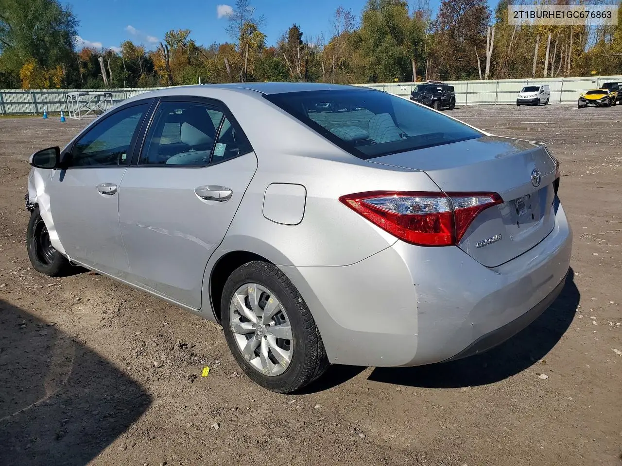 2016 TOYOTA COROLLA VIN 2T1BURHE1GC676863 — фото 2