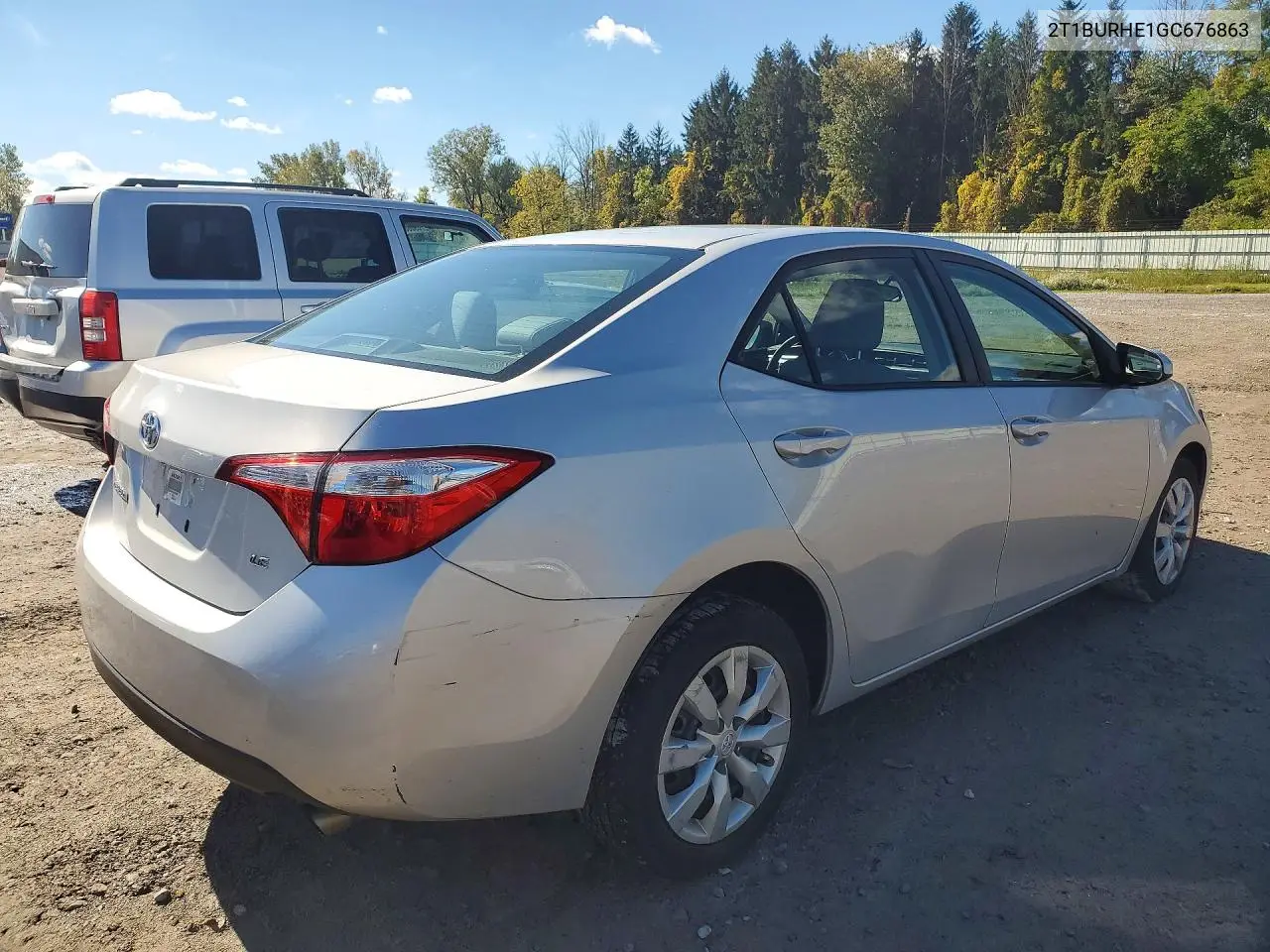 2016 TOYOTA COROLLA VIN 2T1BURHE1GC676863 — фото 3