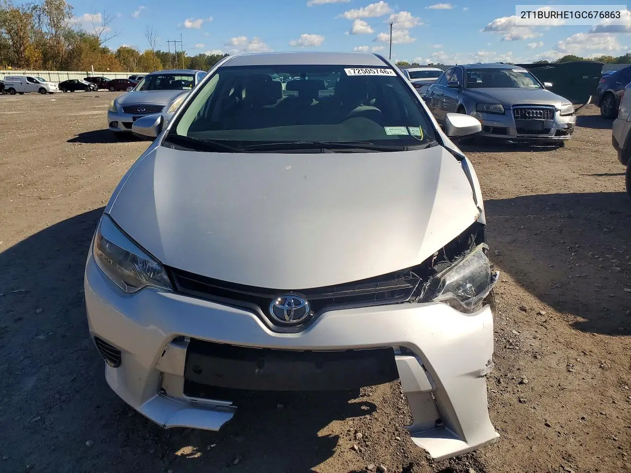2016 TOYOTA COROLLA VIN 2T1BURHE1GC676863 — фото 5