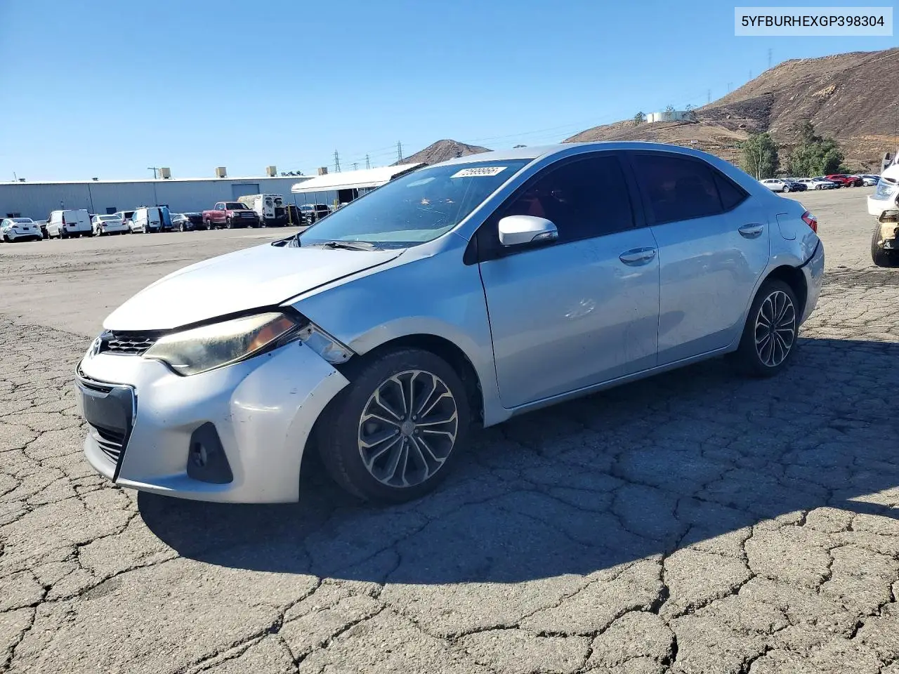 TOYOTA COROLLA 2016, VIN 5YFBURHEXGP398304